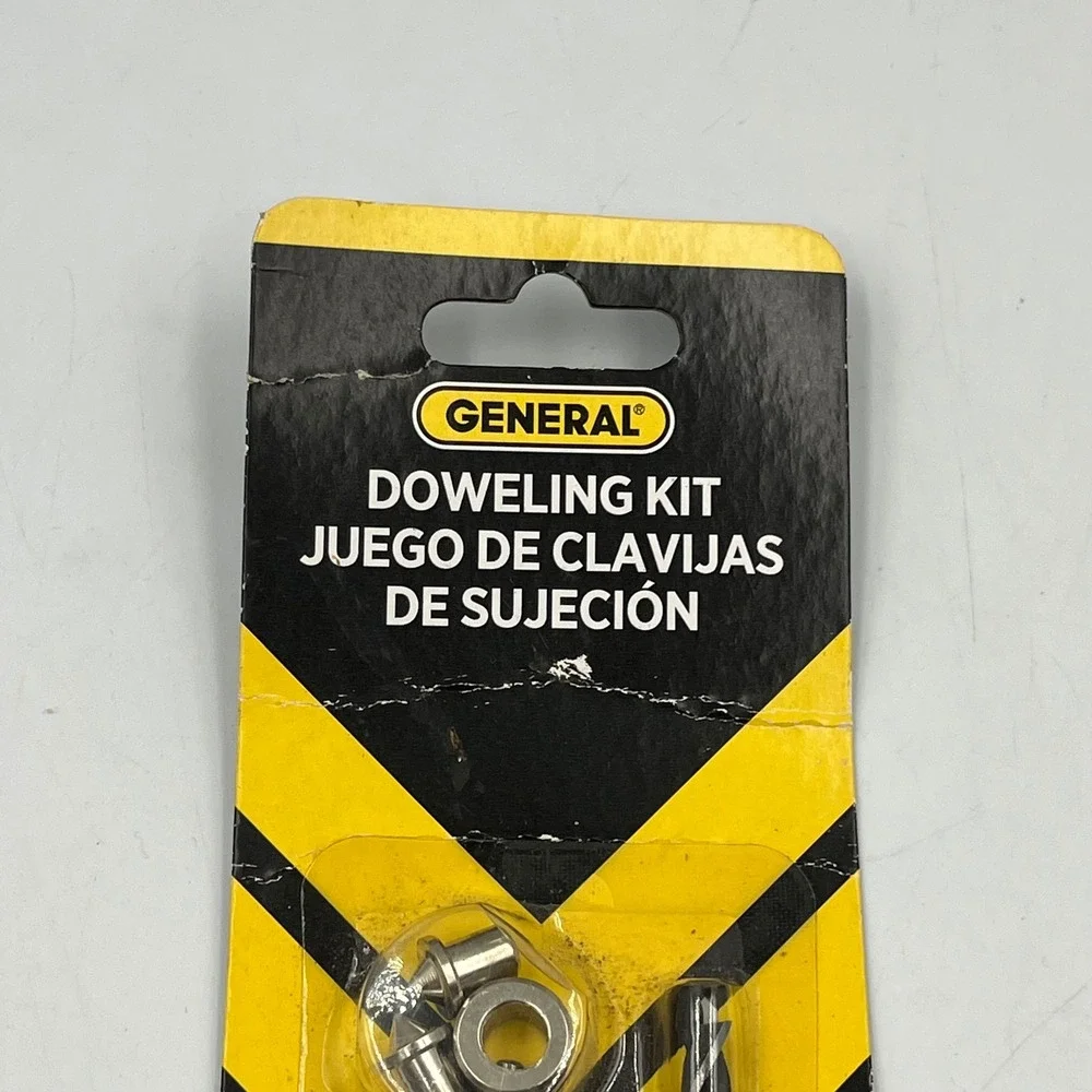 General Doweling Kit Wood 1/4 Inch 17pc Woodworking Set 841014 New Sealed